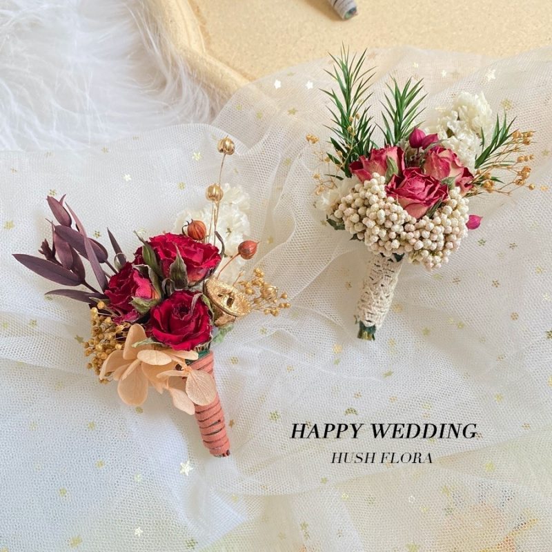 Dried Flower Bunch - Miniatuur gedroogd bloemenboeket, delicaat en fris,