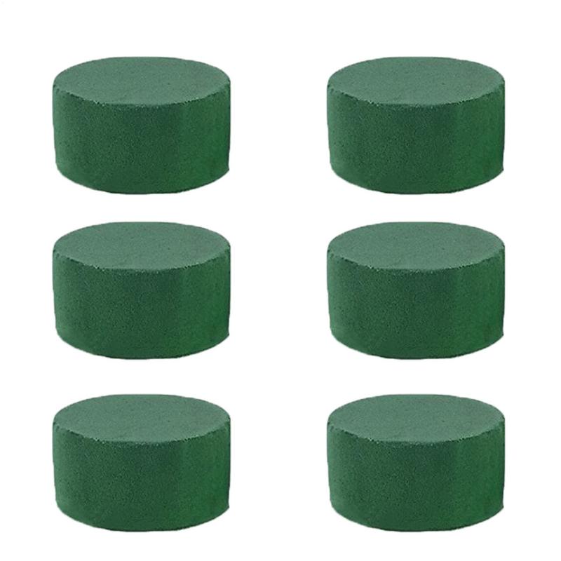 Florist Flower Supply - 6 stuks ronde steekschuim bakstenen kunstmatige