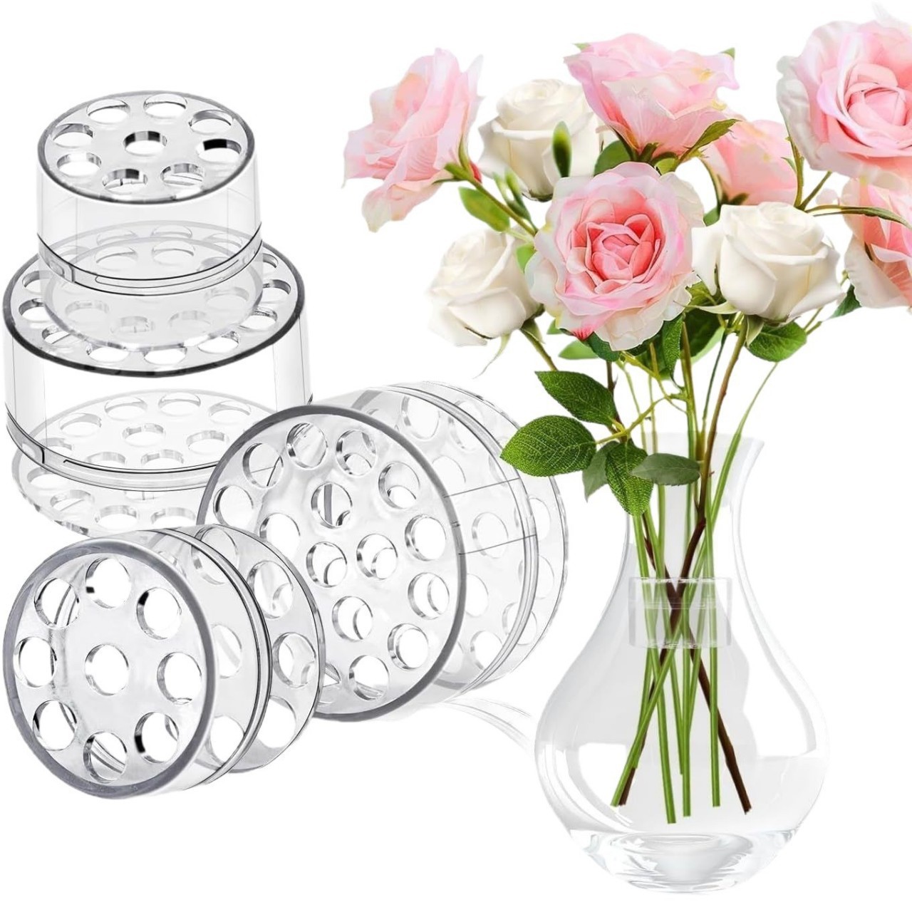 Florist Supply Vases - Spiral Ikebana stengelhouder voor bloemen, spiraalhouder