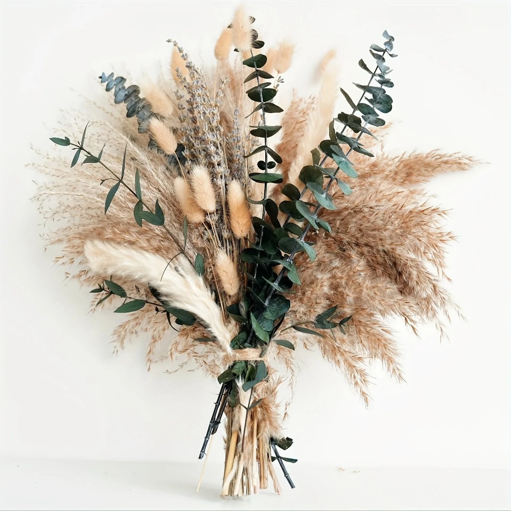 Dried Flower Bunch - 80 Stuks Natuurlijke Gedroogde Bloemen Boeket