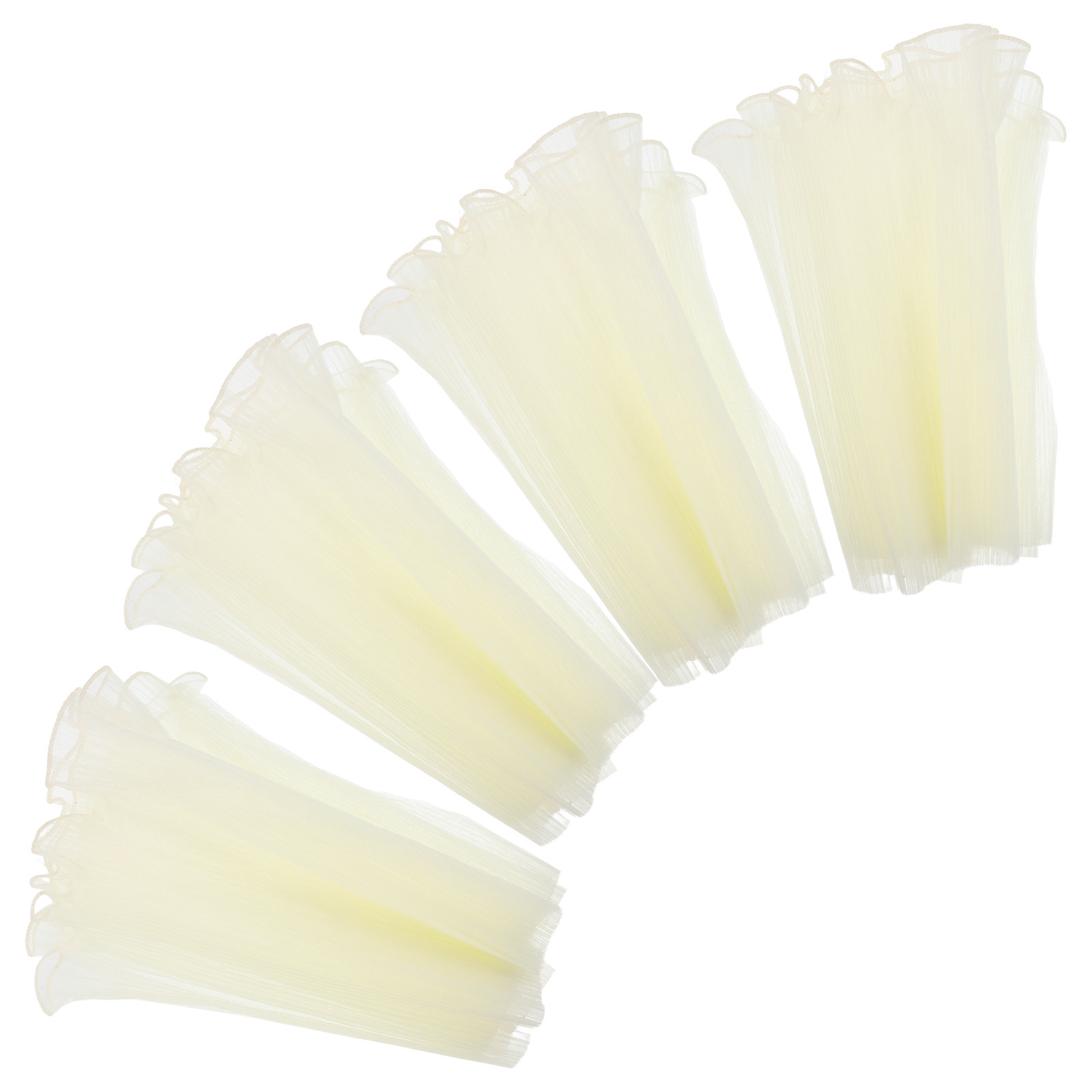 Florist Flower Supply - 4 stuks bloemboeket-inpakpapier, semi-transparant, met gegolfd