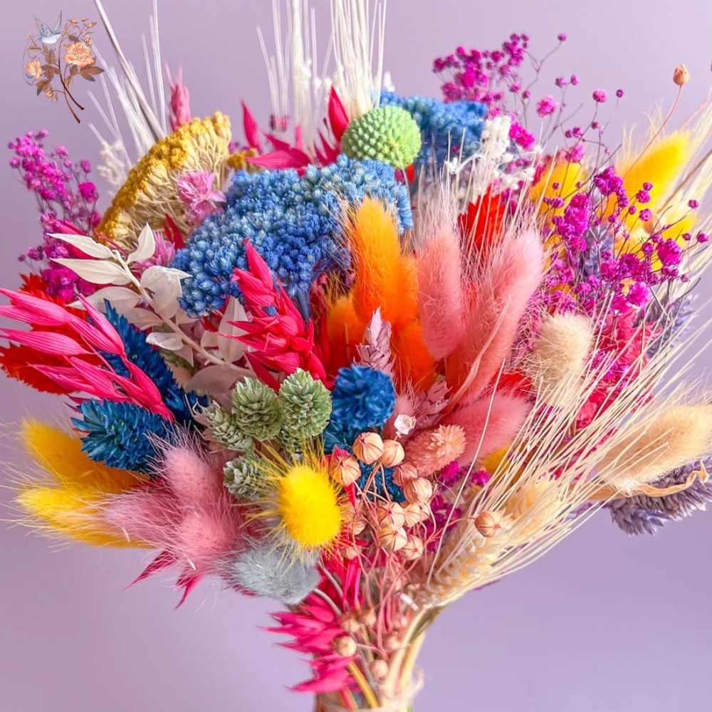 Kleurrijke gedroogde bloemen b - Dried Flower Bunch recensie en prijs