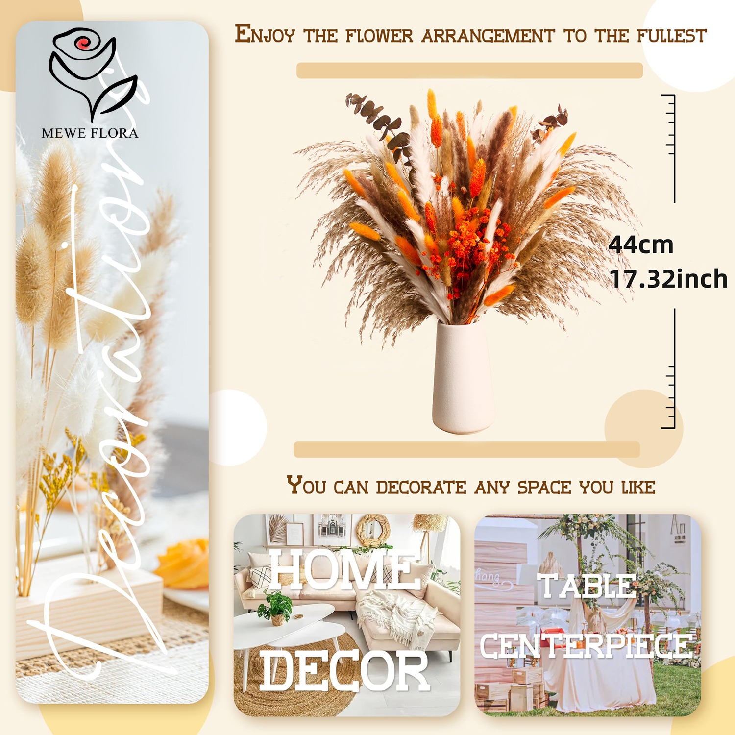 Gedroogde natuurlijke bloemen  - Dried Flower Bunch recensie en prijs