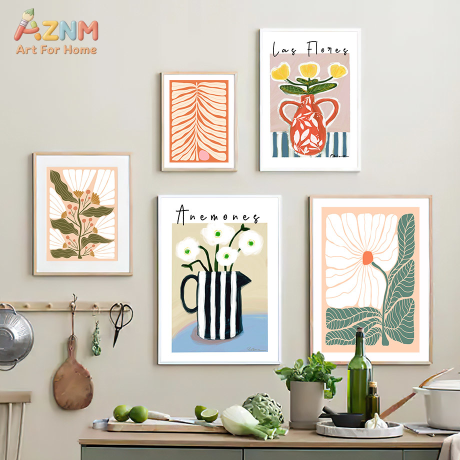 AZNM Boho Bloemen Canvas Wandk - Florist Supply Vases recensie en prijs