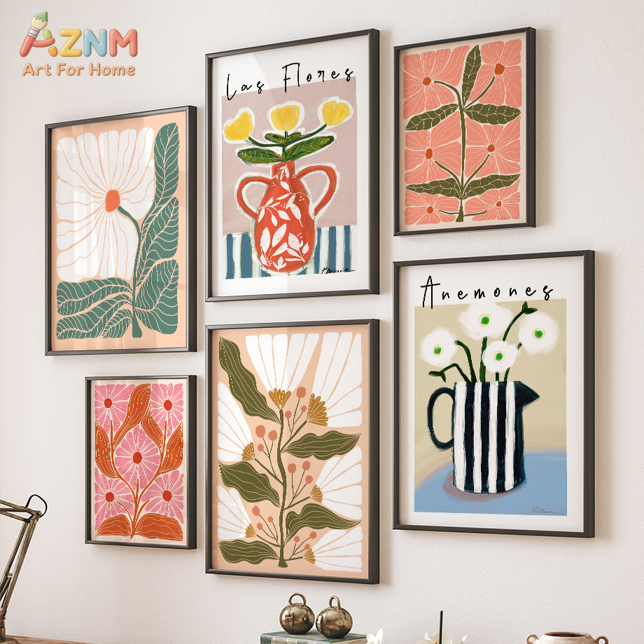 AZNM Boho Bloemen Canvas Wandk - Florist Supply Vases recensie en prijs