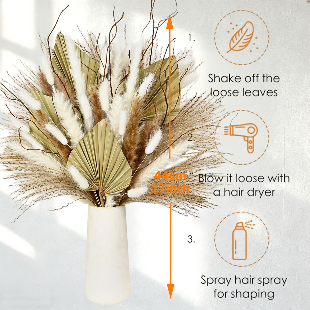 Natuurlijke gedroogde palmblad - Dried Flower Bunch recensie en prijs